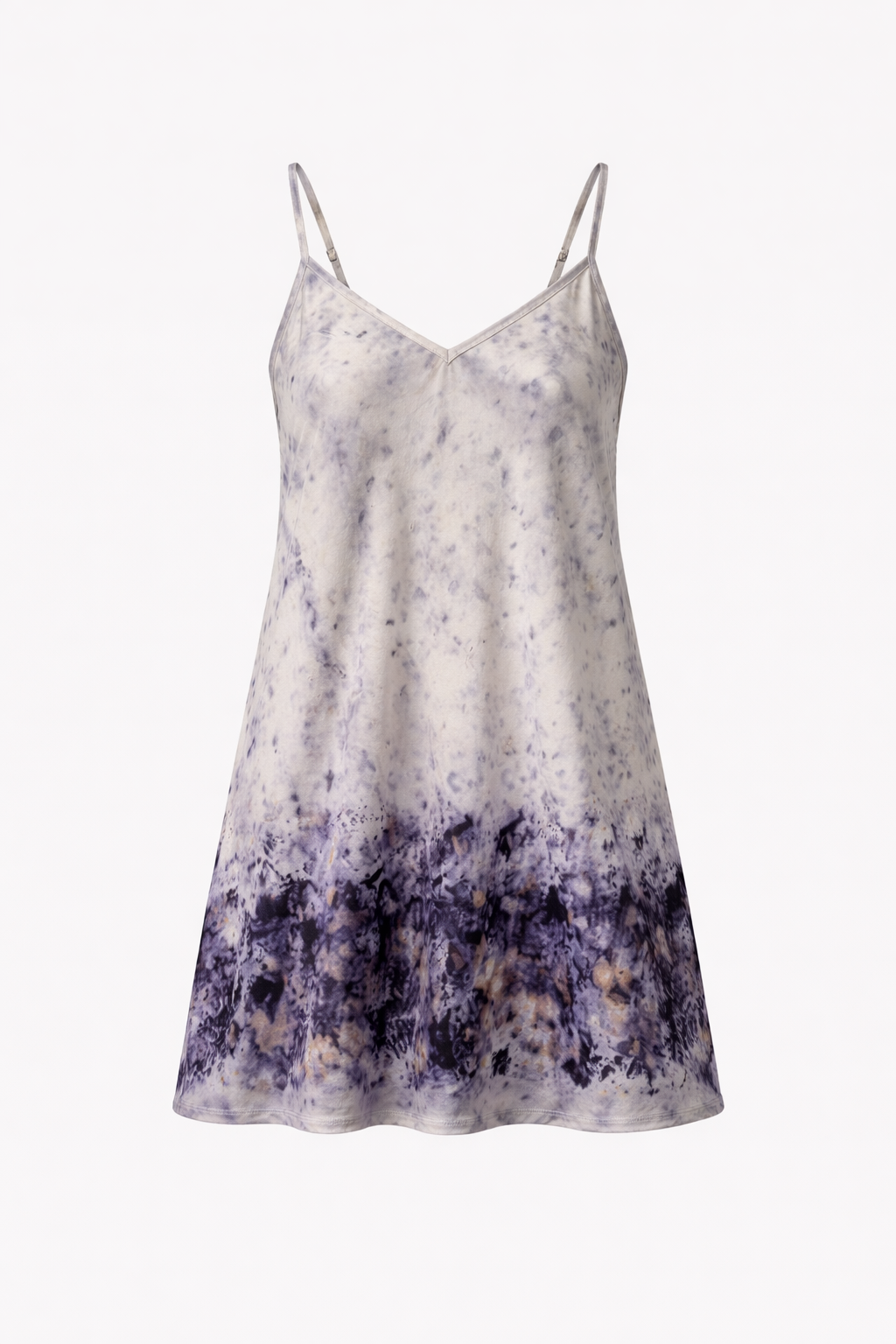 Μεταξωτό μίνι φόρεμα Okinawa Silver Bundle με φυσική βαφή