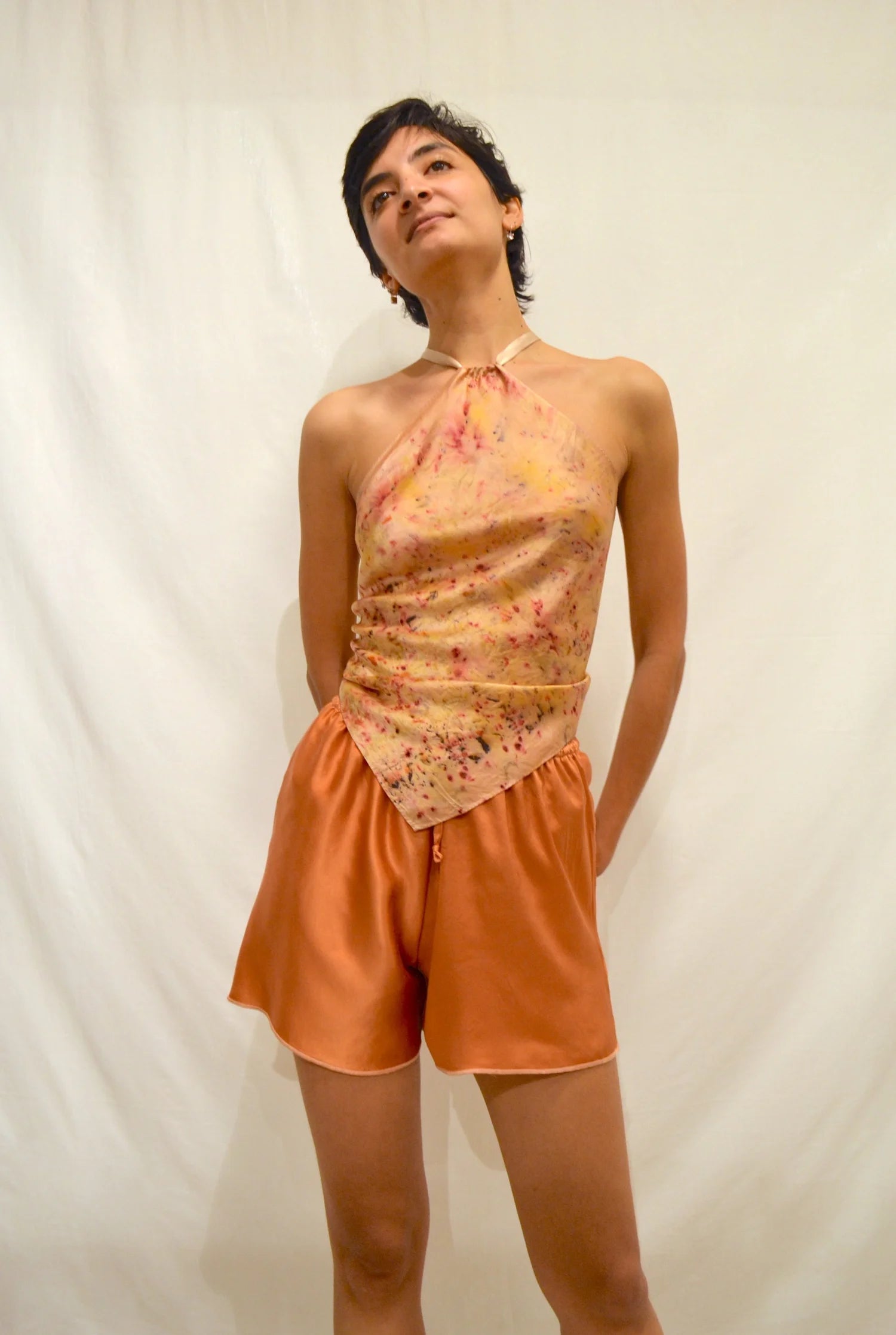 Koh Rong Burnt Orange Silk Shorts
