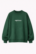 Afesou sweatshirt oversized - Dark Green